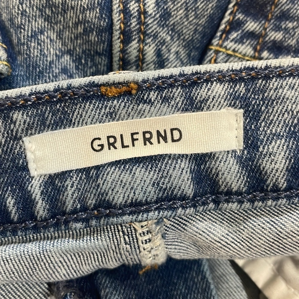 Grlfrnd Reed In Easy Street High Rise Slim Jeans Stone Wash - Picture 3 of 10